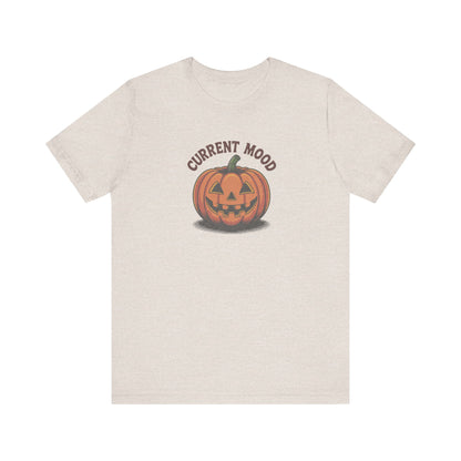 Current Mood (Vintage Jack) — Retro Halloween Tee (Light)