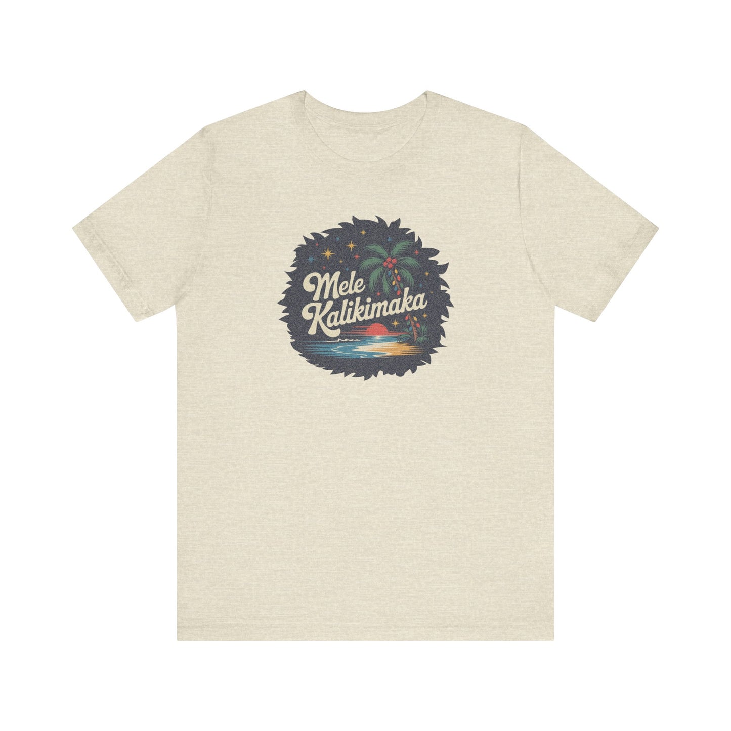 Mele Kalikimaka — Retro Hawaiian Christmas Tee (Light)
