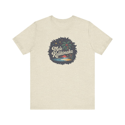 Mele Kalikimaka — Retro Hawaiian Christmas Tee (Light)