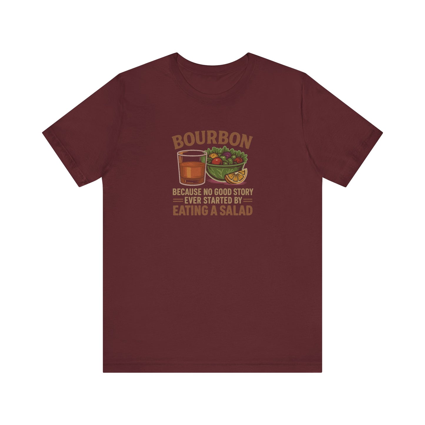 Bourbon > Eating a Salad — Retro Graphic Tee (Dark)