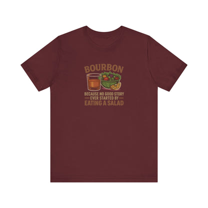 Bourbon > Eating a Salad — Retro Graphic Tee (Dark)