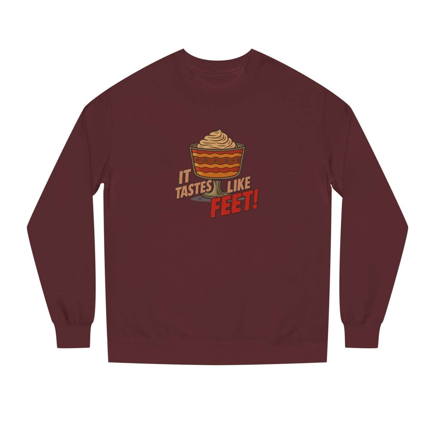 It Tastes Like Feet! — Thanksgiving Trifle Retro Sweatshirt (Dark)