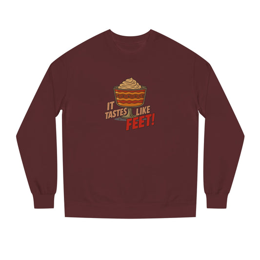 It Tastes Like Feet! — Thanksgiving Trifle Retro Sweatshirt (Dark)