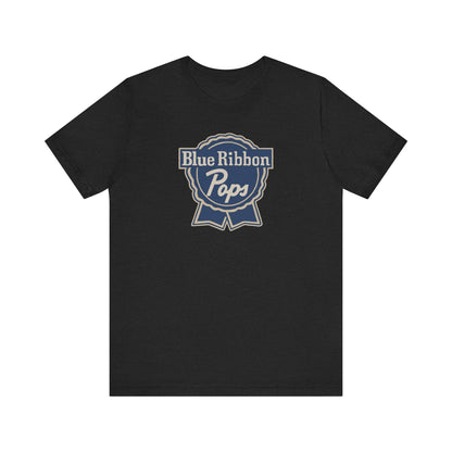 Blue Ribbon Pops Shirt — Funny Dad Gift, Retro Beer Dad Tee
