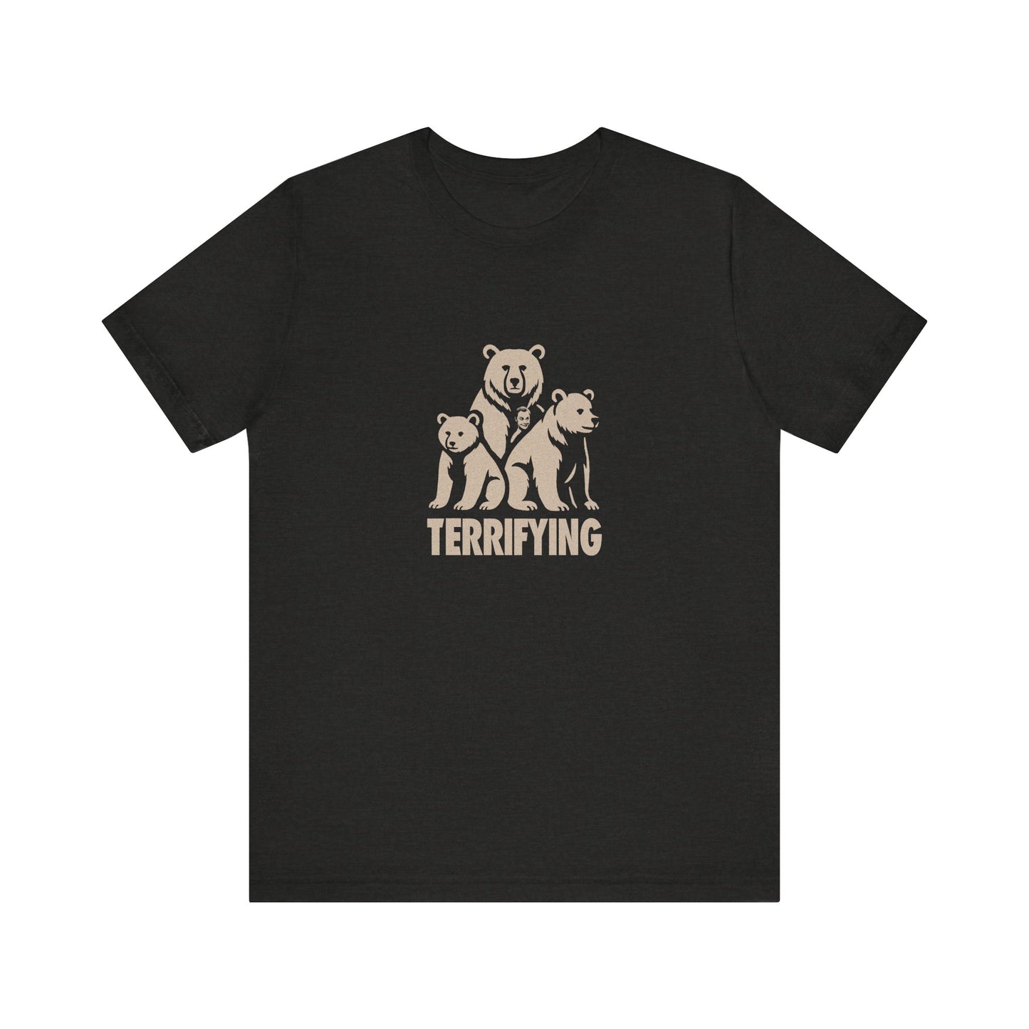 Bears Are Terrifying — Retro Silhouette Tee (Dark)