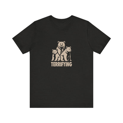Bears Are Terrifying — Retro Silhouette Tee (Dark)
