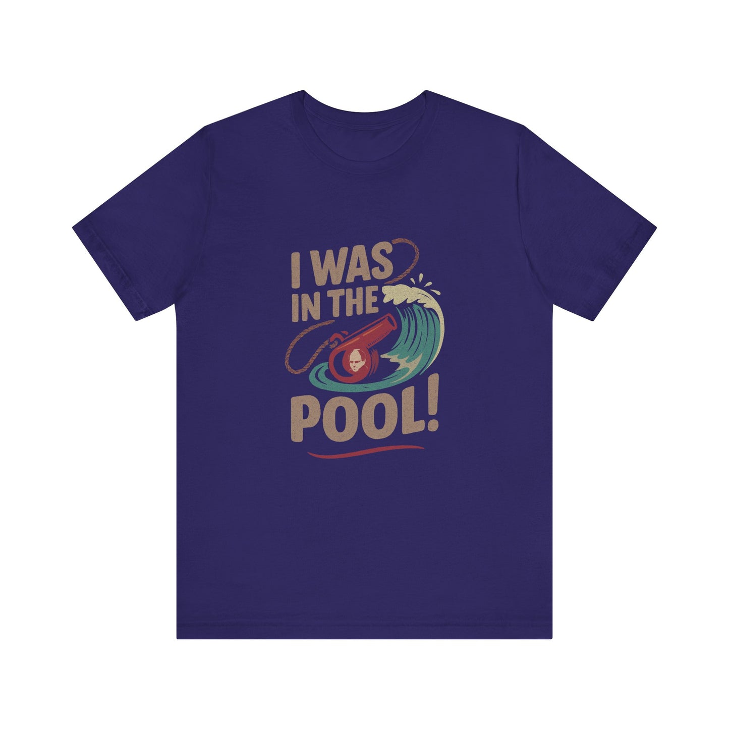 I Was in the Pool! — George Costanza Shrinkage Retro Tee (Dark)