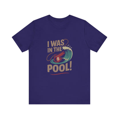 I Was in the Pool! — George Costanza Shrinkage Retro Tee (Dark)