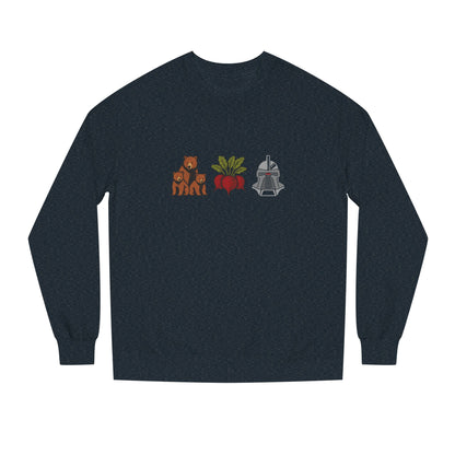 Bears, Beets, Battlestar (Icons) — Retro Sweatshirt (Dark)