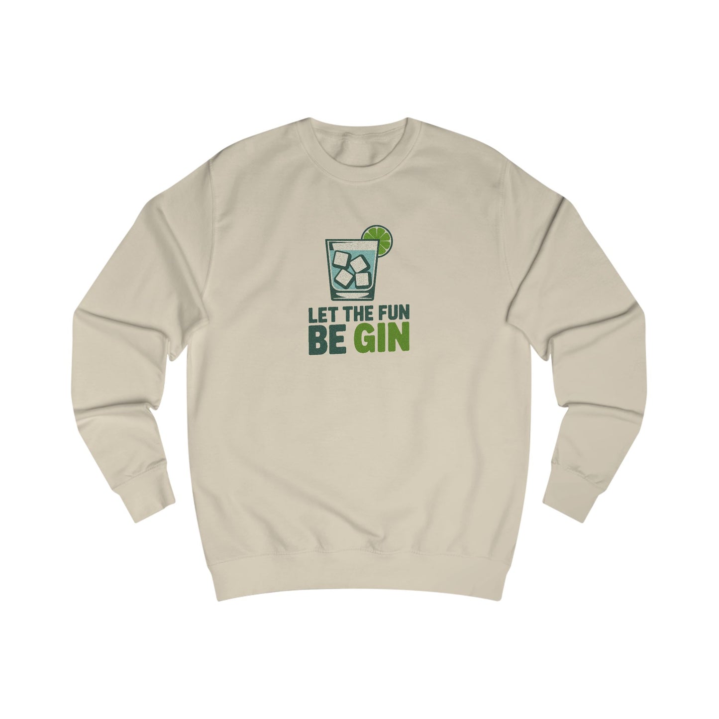 Party Starter: Let the Fun Be Gin – Cocktail Retro Sweatshirt (Light)