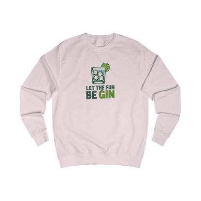 Party Starter: Let the Fun Be Gin – Cocktail Retro Sweatshirt (Light)