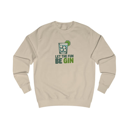 Party Starter: Let the Fun Be Gin – Cocktail Retro Sweatshirt (Light)