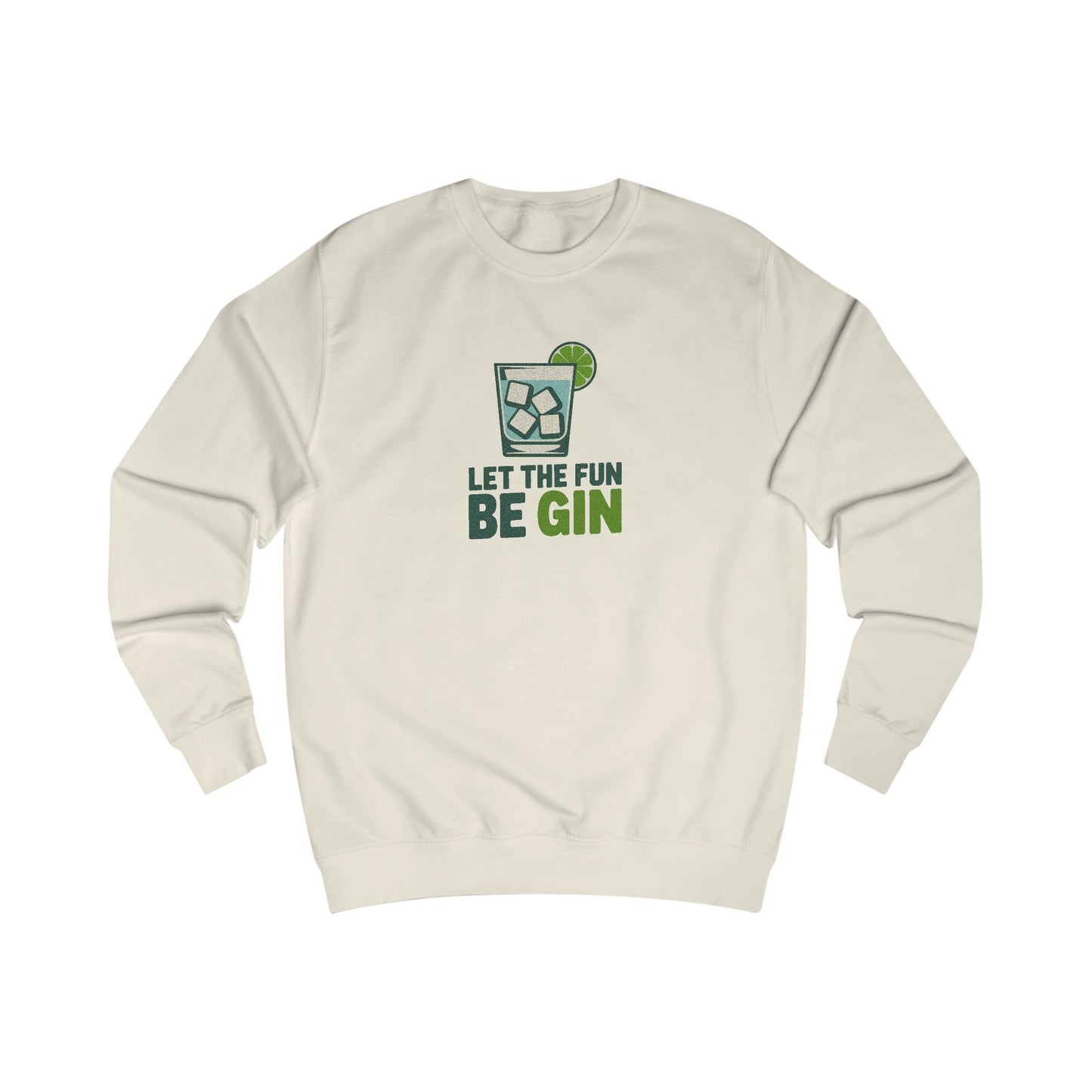 Party Starter: Let the Fun Be Gin – Cocktail Retro Sweatshirt (Light)