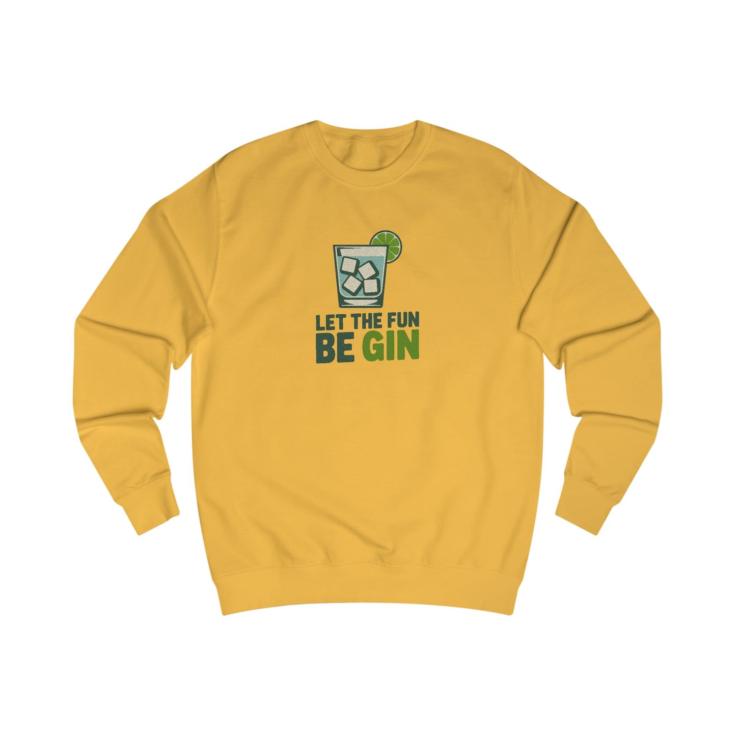 Party Starter: Let the Fun Be Gin – Cocktail Retro Sweatshirt (Light)