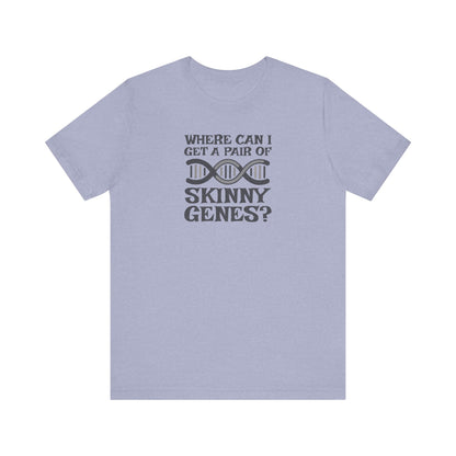 Pair of Skinny Genes — Retro Graphic Tee (Light)