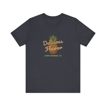 Delicious Flavor — Santa Barbara Pineapple Retro Tee (Dark)
