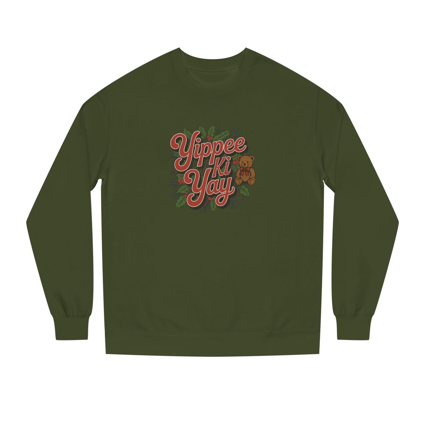 Yippee Ki Yay — Die Hard Retro Christmas Sweatshirt (Dark)