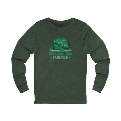 Like a Frightened Turtle — George Costanza Shrinkage Long Sleeve (Dark)