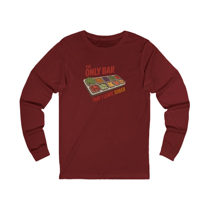 The Only Bar That I Leave Sober – Salad Bar Retro Long Sleeve (Dark)