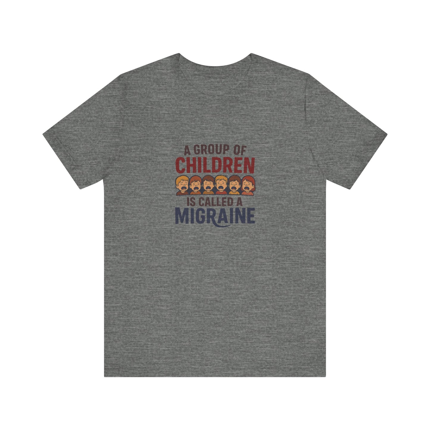 A Group of Children Is Called a Migraine — Retro Tee (Light)