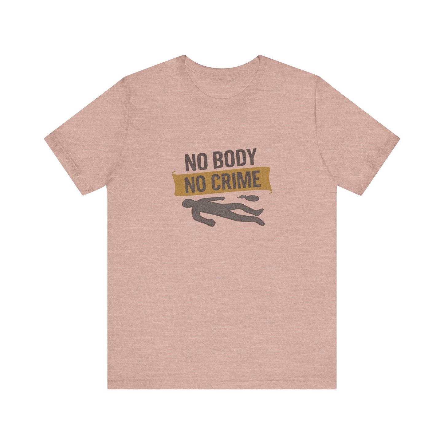 No Body, No Crime — Psych Crime Scene Retro Tee (Light)