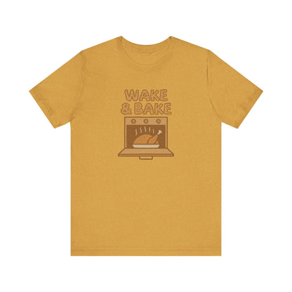 Wake & Bake — Retro Thanksgiving Turkey Tee (Light)