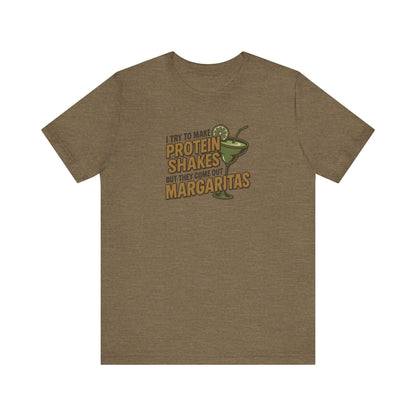 Protein Shakes (Oops, All Margaritas) — Retro Tee (Light)