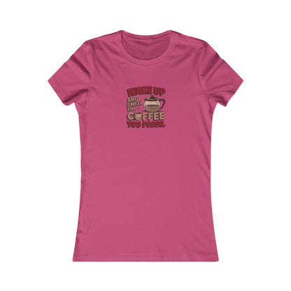 Wake Up and Smell the Coffee, You Fossil — Retro Women's Tee (Light)