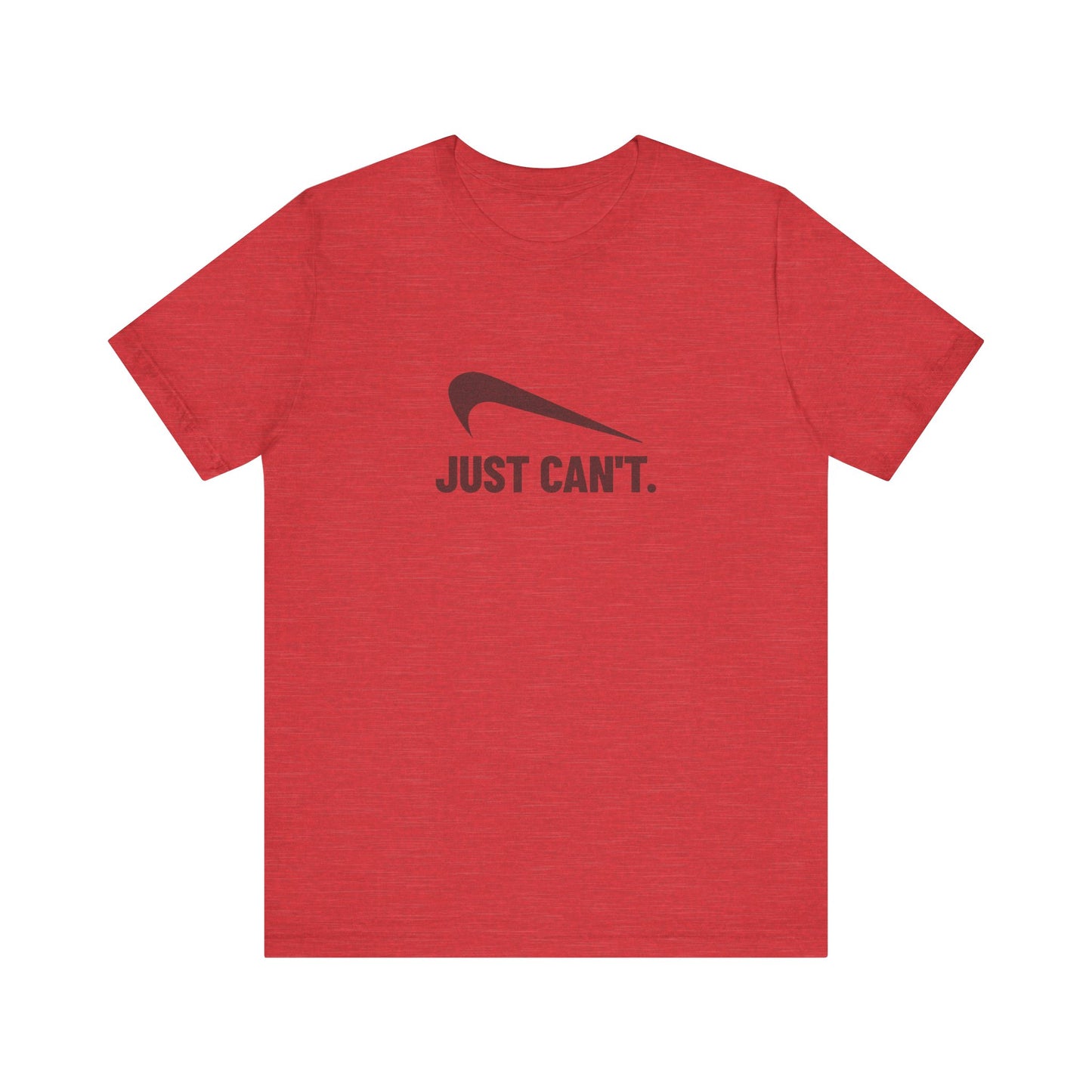 Just Can’t Athletic Parody — Retro Workout Tee (Light)