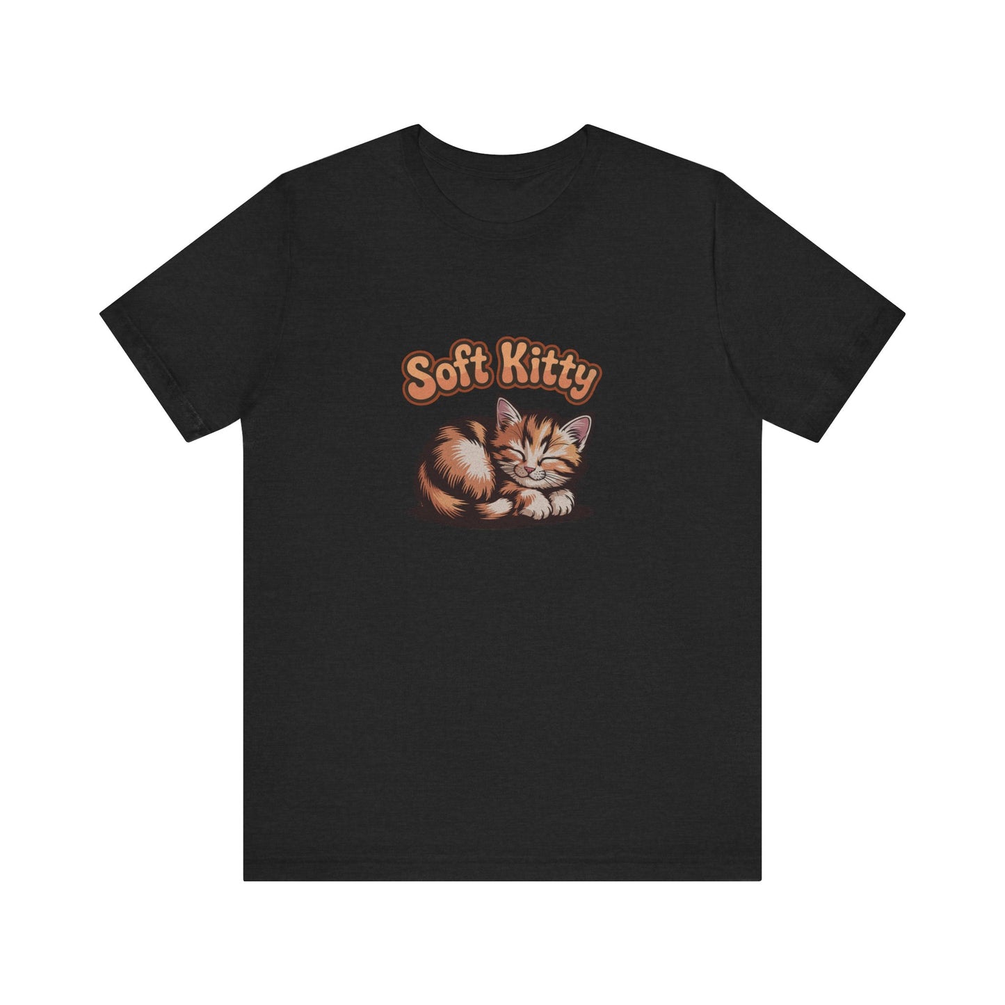 Soft Kitty Sick-Day Lullaby — Big Bang Theory Retro Tee (Dark)