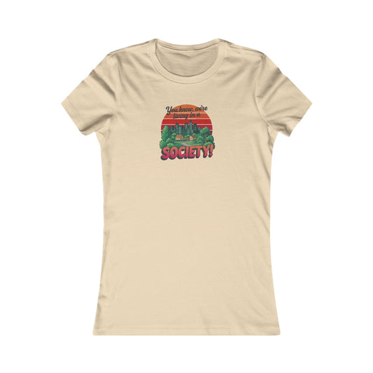 We’re Living in a Society! — Seinfeld Retro Women's Tee (Light)