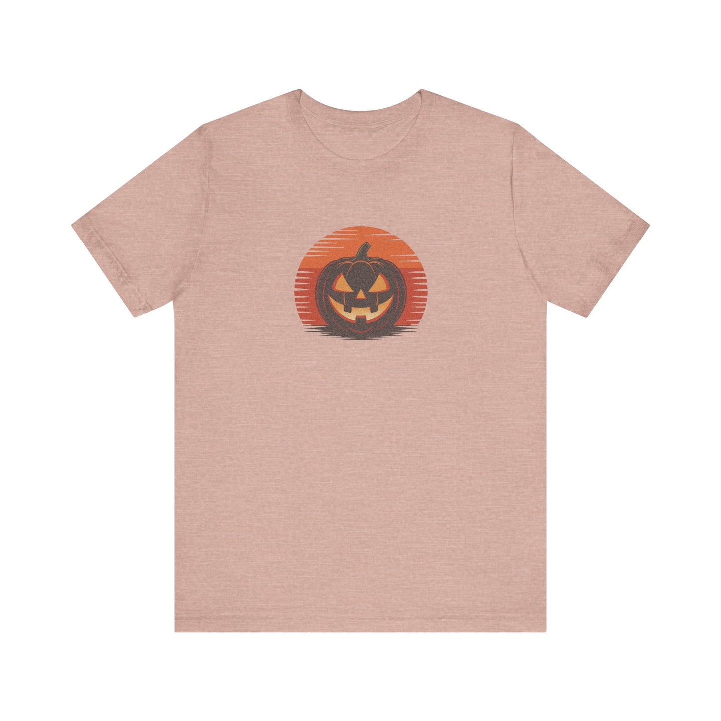 Retro Jack: Sliced Sunset — Halloween Sunset Tee (Light)