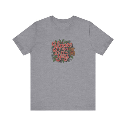 Yippee Ki Yay — Die Hard Retro Christmas Tee (Light)