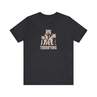 Bears Are Terrifying — Retro Silhouette Tee (Dark)