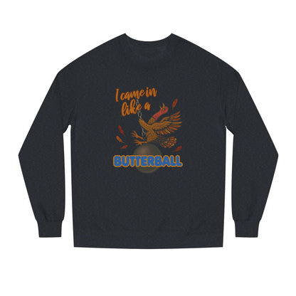 Like a Butterball — Miley Cyrus Thanksgiving Parody Retro Sweatshirt (Dark)