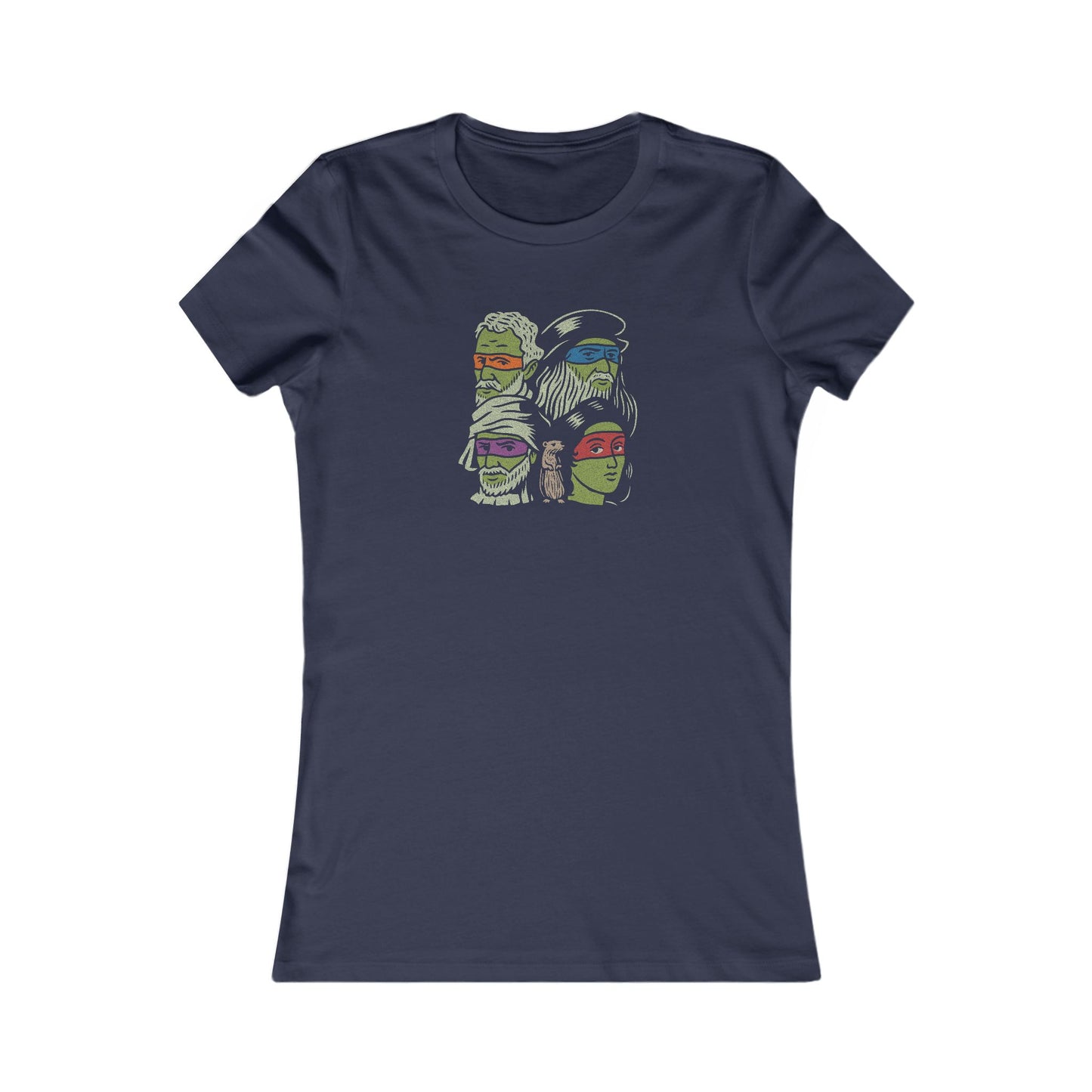 Renaissance Ninja Turtles — TMNT Retro Women's Tee (Dark)