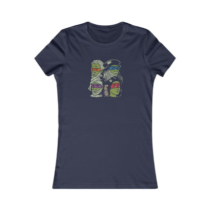 Renaissance Ninja Turtles — TMNT Retro Women's Tee (Dark)