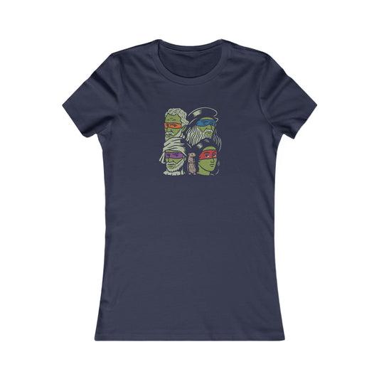 Renaissance Ninja Turtles — TMNT Retro Women's Tee (Dark)