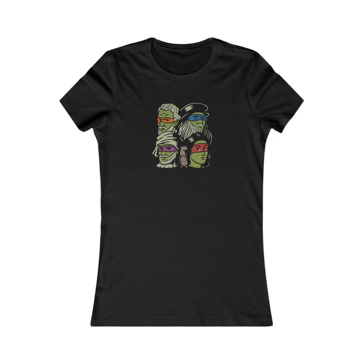 Renaissance Ninja Turtles — TMNT Retro Women's Tee (Dark)