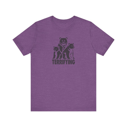 Bears Are Terrifying — Retro Silhouette Tee (Light)