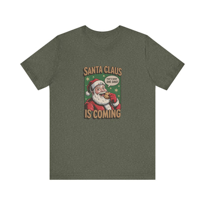 Santa Claus is Coming — Vintage Christmas Tee (Dark)
