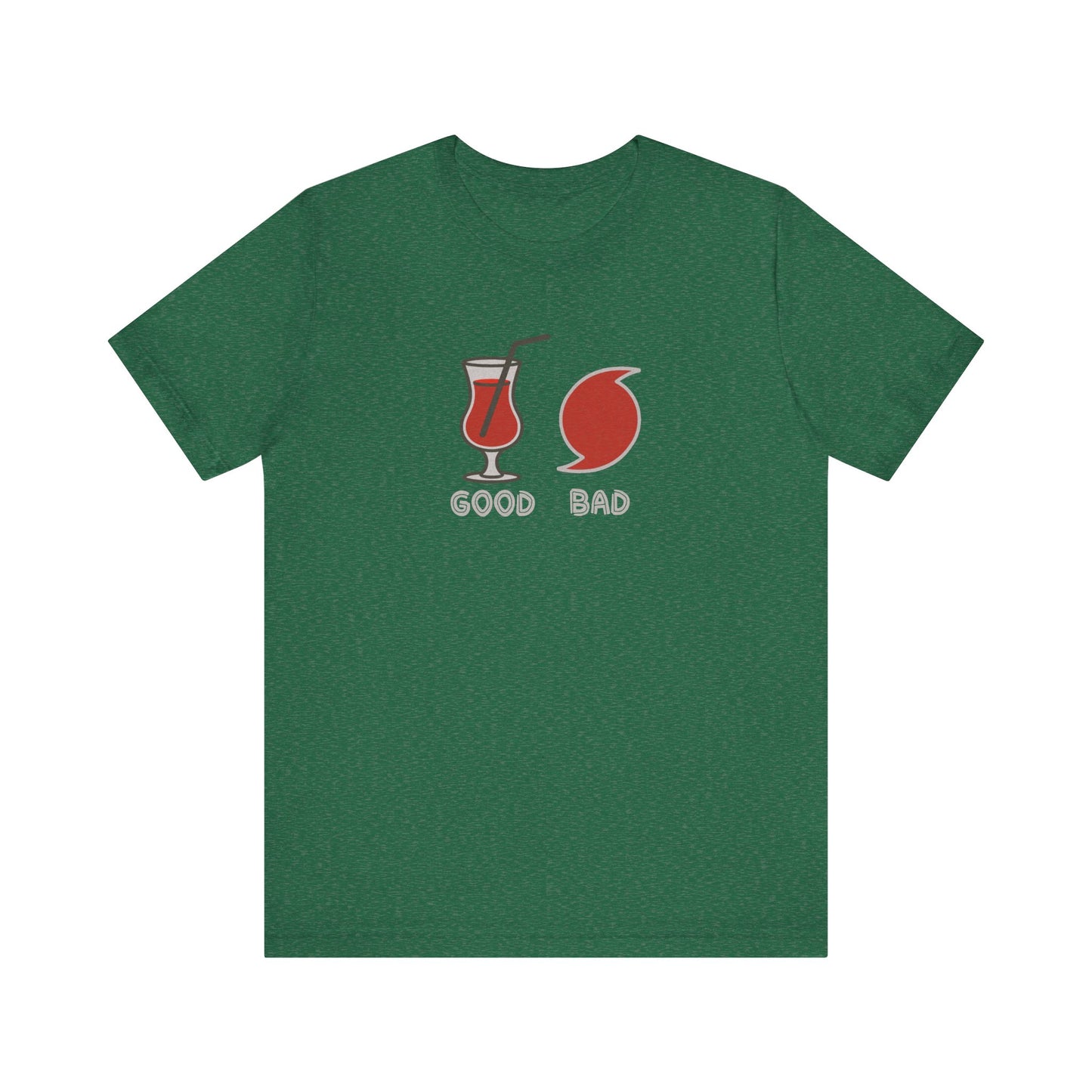 Good Hurricane, Bad Hurricane – Tropical Retro Tee (Dark)