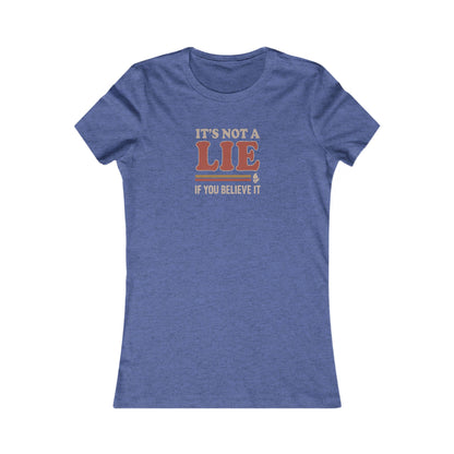 It’s Not a Lie, If You Believe It — George Costanza Retro Women's Tee (Dark)