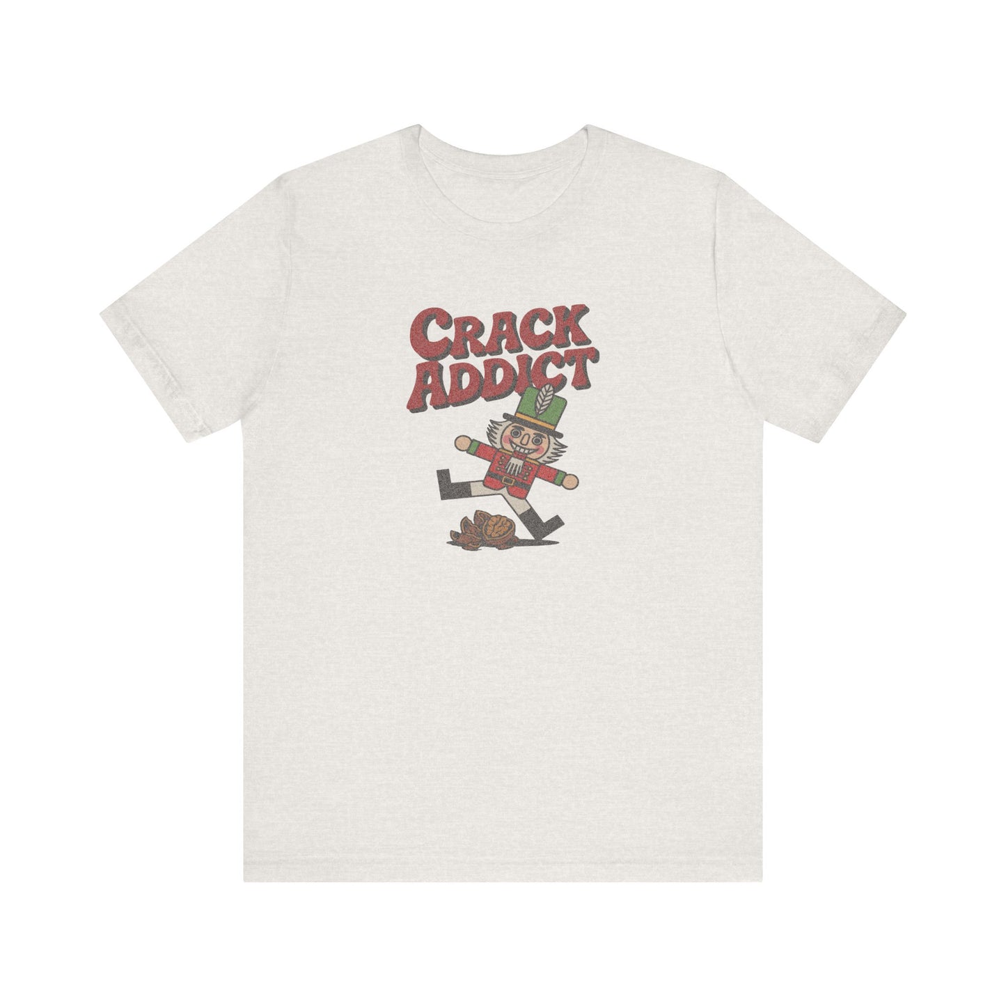 Crack Addict Nutcracker (Unhinged Remix) — Retro Tee (Light)