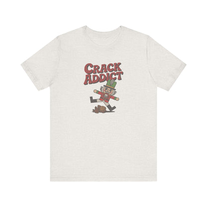 Crack Addict Nutcracker (Unhinged Remix) — Retro Tee (Light)