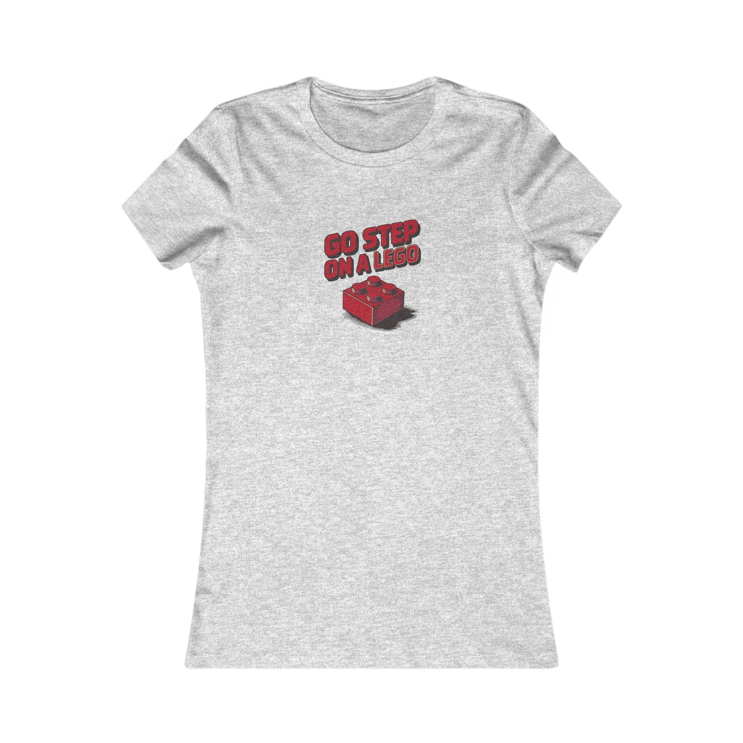 Go Step on a LEGO — Red Plastic Brick Retro Women's Tee (Light)