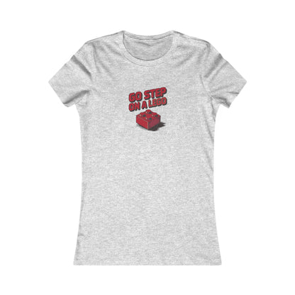 Go Step on a LEGO — Red Plastic Brick Retro Women's Tee (Light)