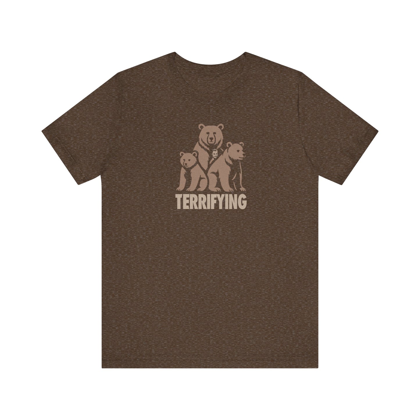 Bears Are Terrifying — Retro Silhouette Tee (Dark)