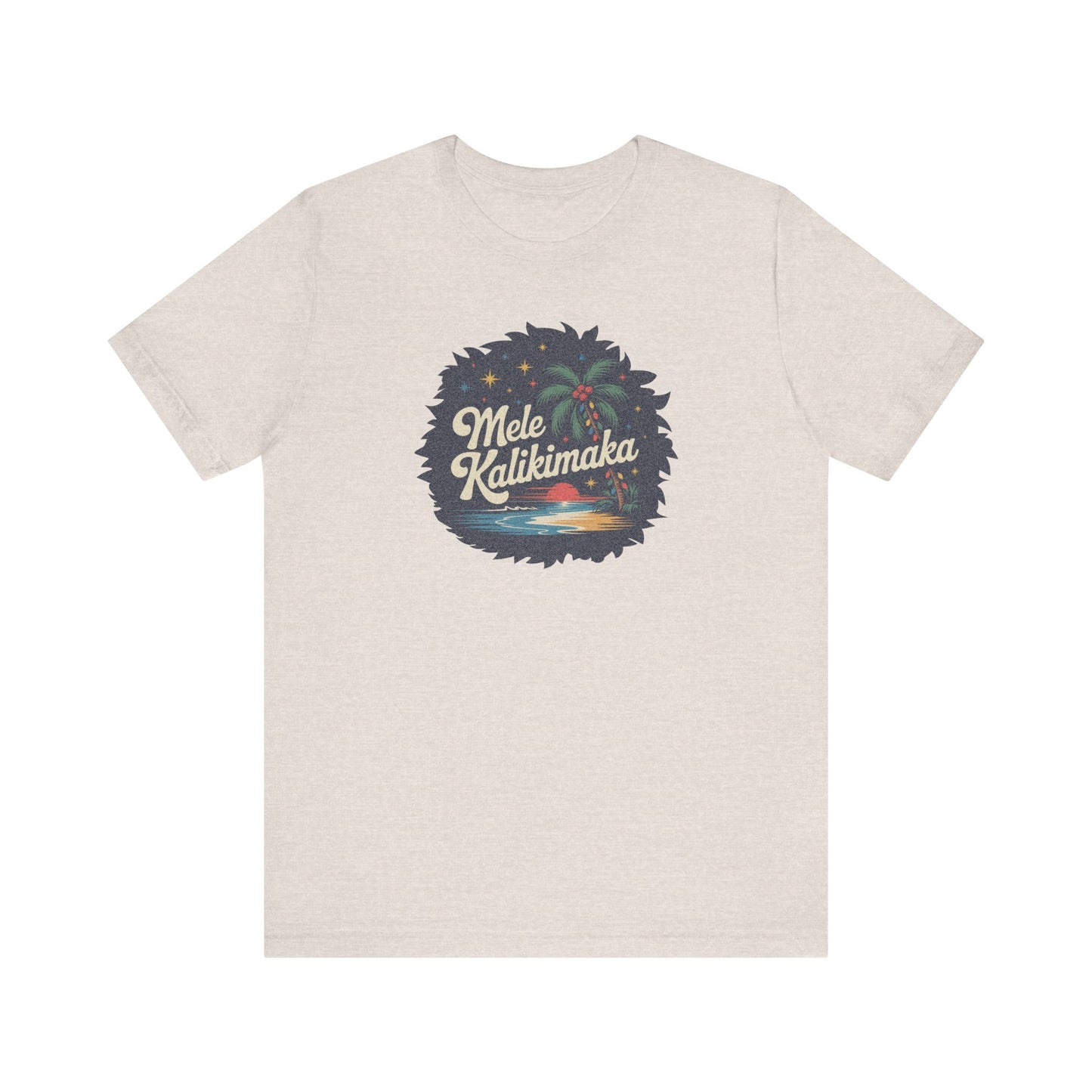 Mele Kalikimaka — Retro Hawaiian Christmas Tee (Light)