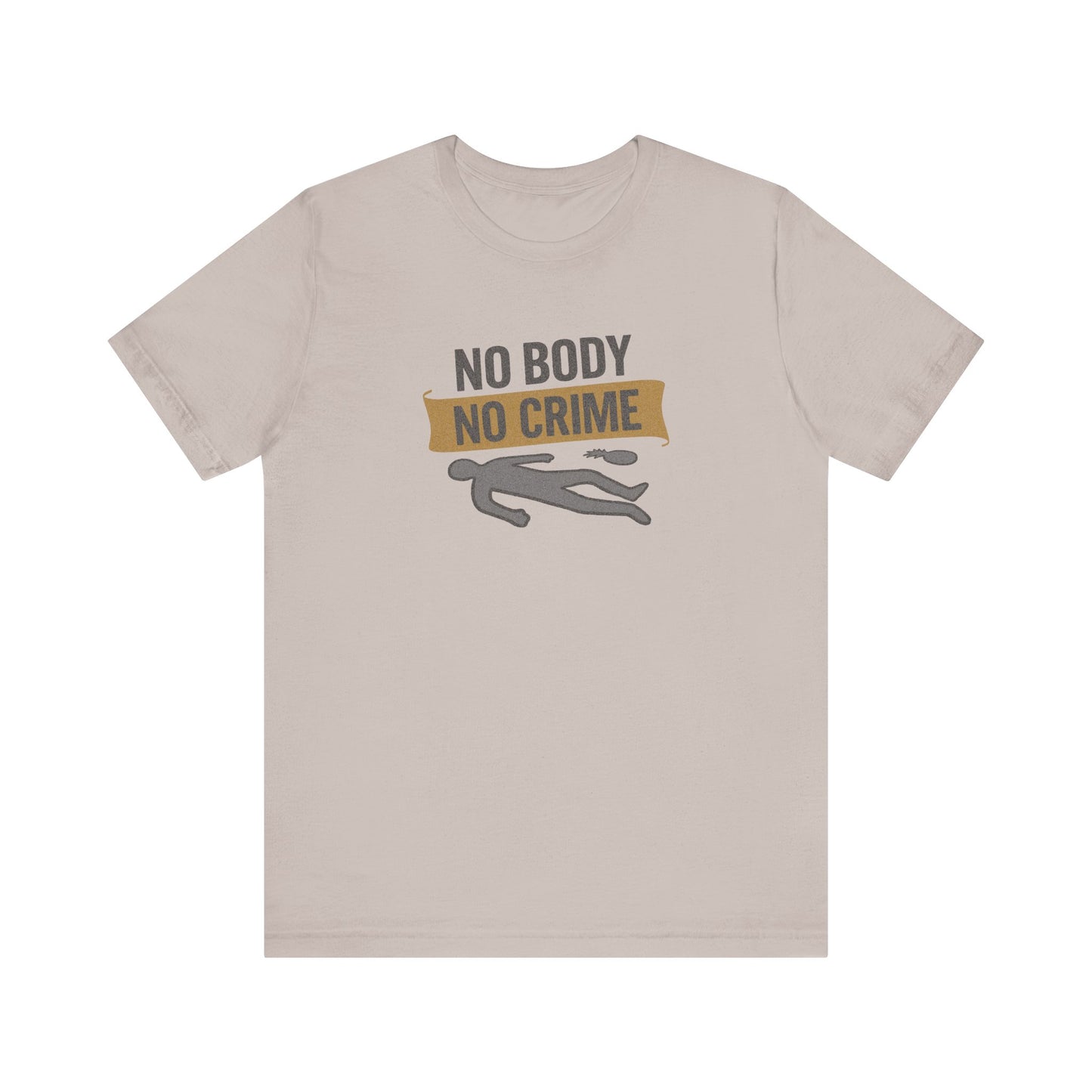 No Body, No Crime — Psych Crime Scene Retro Tee (Light)